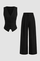 Laden Sie das Bild in den Galerie-Viewer, Marine 2-teilige Ärmellose Satin Damen Ballanzüge