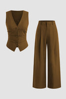 Laden Sie das Bild in den Galerie-Viewer, Marine 2-teilige Ärmellose Satin Damen Ballanzüge