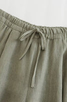 Laden Sie das Bild in den Galerie-Viewer, Grau Grün 2 Stück Gekerbte Lpael Ärmellose Damen Ballanzüge