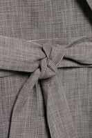 Laden Sie das Bild in den Galerie-Viewer, Graue 2-teilige Frauen Ballanzüge mit gekerbtem Revers und Gürteln