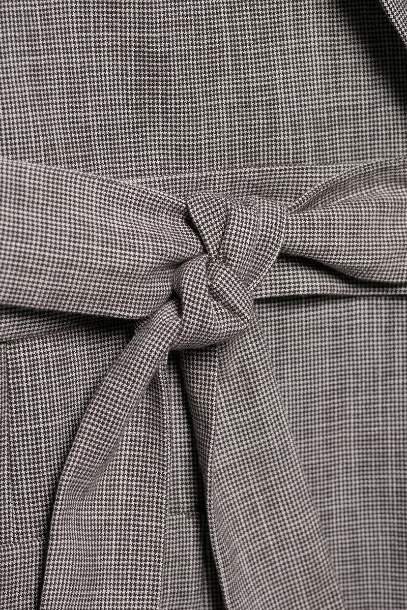 Laden Sie das Bild in den Galerie-Viewer, Graue 2-teilige Frauen Ballanzüge mit gekerbtem Revers und Gürteln