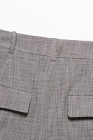 Laden Sie das Bild in den Galerie-Viewer, Graue 2-teilige Frauen Ballanzüge mit gekerbtem Revers und Gürteln