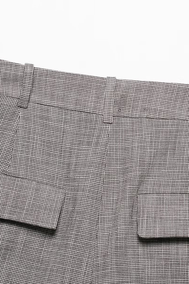 Laden Sie das Bild in den Galerie-Viewer, Graue 2-teilige Frauen Ballanzüge mit gekerbtem Revers und Gürteln