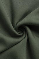 Laden Sie das Bild in den Galerie-Viewer, Armeegrünes A-Linien-Sommerkleid mit Gürtel