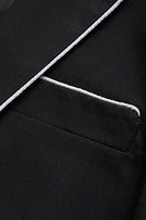 Laden Sie das Bild in den Galerie-Viewer, Gekerbtes Revers Slim Fit Business Blazer mit einem Knopf in Schwarz für Herren