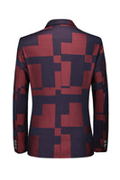 Laden Sie das Bild in den Galerie-Viewer, Schwarzer Herrenblazer mit gekerbtem Revers und einem Knopf