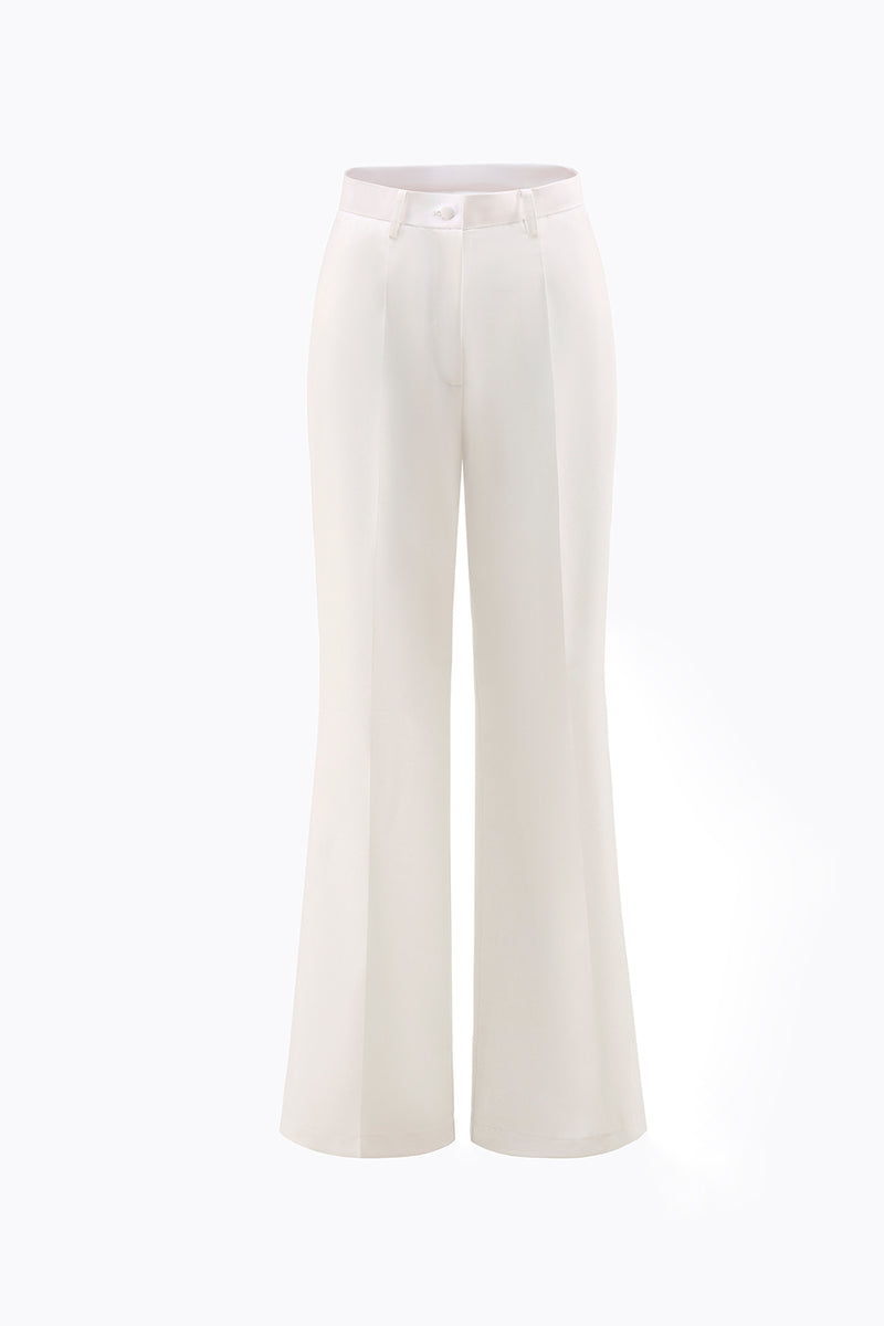 Laden Sie das Bild in den Galerie-Viewer, Weiße 2-teilige Business-Anzüge mit gerafftem Revers und Schärpe