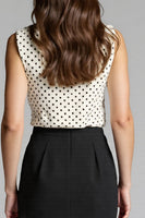 Laden Sie das Bild in den Galerie-Viewer, Schwarz-weißes Figurbetontes Midikleid aus Satin mit Polka Dot