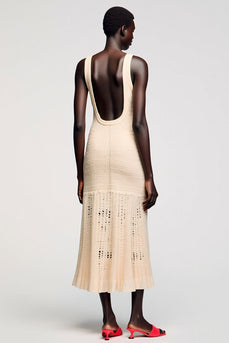 Einfaches A-Linie Midi Kleid für Hochzeitsgäste in A-Linie