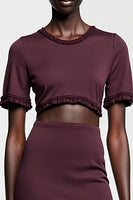 Laden Sie das Bild in den Galerie-Viewer, Dunkelrotes Etuikleid für Hochzeitsgäste aus Satin