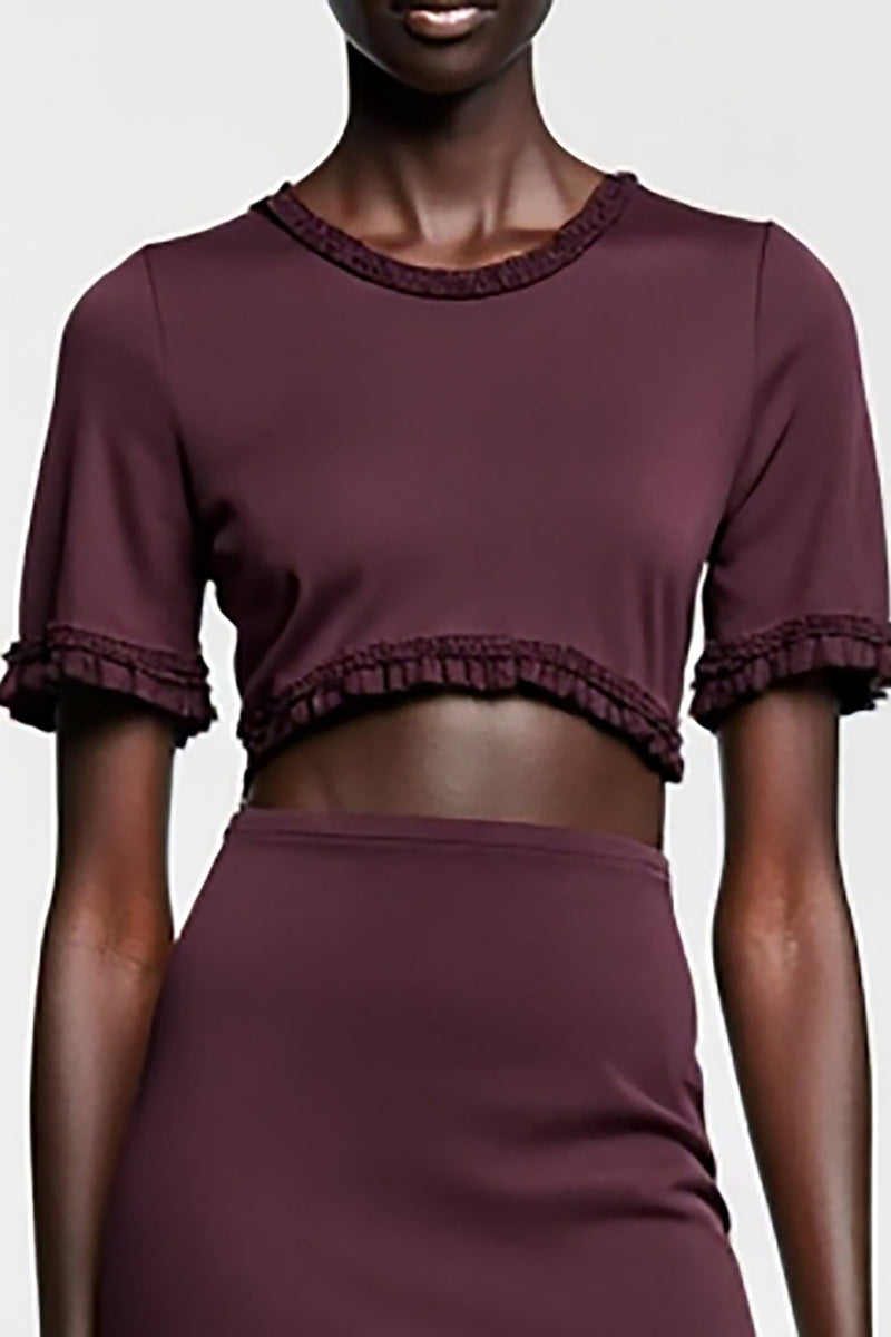 Laden Sie das Bild in den Galerie-Viewer, Dunkelrotes Etuikleid für Hochzeitsgäste aus Satin