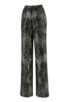 Laden Sie das Bild in den Galerie-Viewer, Schwarz-Gold 2-teiliger Doppelreihiger Damen Ballanzug mit Spitzrevers