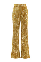 Laden Sie das Bild in den Galerie-Viewer, Glitzernde Gelbe Spitzrevers 2-teilige Damen Ballanzüge mit Ärmeln