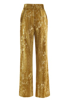 Laden Sie das Bild in den Galerie-Viewer, Glitzernde Gelbe Spitzrevers 2-teilige Damen Ballanzüge mit Ärmeln