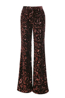 Laden Sie das Bild in den Galerie-Viewer, Kaffee 2 Stück Peak Revers Pailletten Damen Ballanzug mit Gürtel