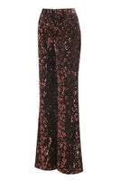 Laden Sie das Bild in den Galerie-Viewer, Kaffee 2 Stück Peak Revers Pailletten Damen Ballanzug mit Gürtel