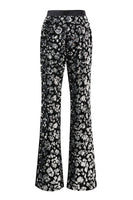 Laden Sie das Bild in den Galerie-Viewer, Glitzernder Schwarzer Slim Fit 2-teiliger Damen Ballanzug mit Schärpe