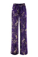 Laden Sie das Bild in den Galerie-Viewer, Lila 2-teilige Damen Ballanzüge mit gekerbtem Revers und Ärmeln