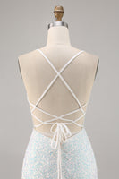 Laden Sie das Bild in den Galerie-Viewer, Glitzerndes Weißes Figurbetontes Korsett Standesamtkleid mit Applikationen