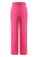 Laden Sie das Bild in den Galerie-Viewer, Fuchsia Peak Revers 2-teilige Damenanzüge mit Knöpfen