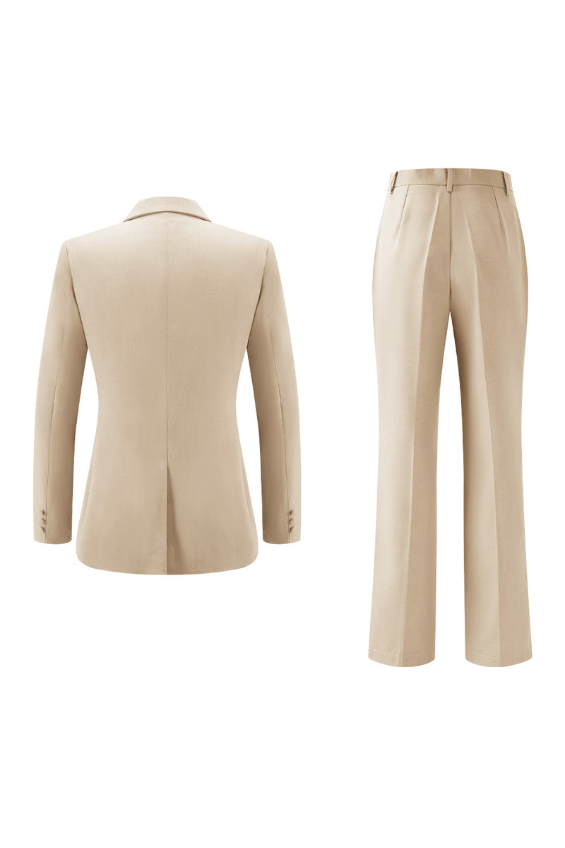 Laden Sie das Bild in den Galerie-Viewer, Flieder Damenanzüge mit Rüschen und Schärpe mit Spitzrevers