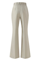 Laden Sie das Bild in den Galerie-Viewer, Grau Grün Slim Fit 2-teilige Damenanzüge mit Knopf