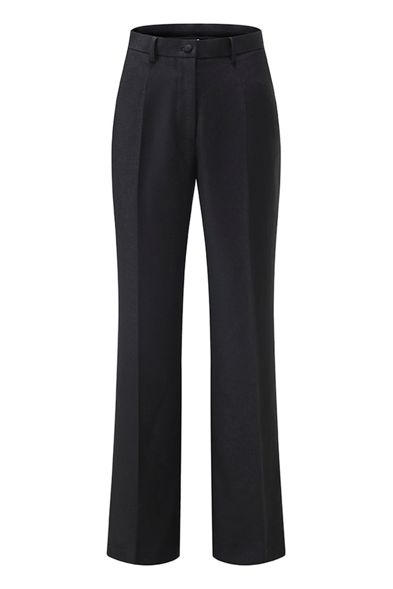 Laden Sie das Bild in den Galerie-Viewer, Schwarze Slim Fit 2-teilige Damenanzüge mit Leopardenmuster