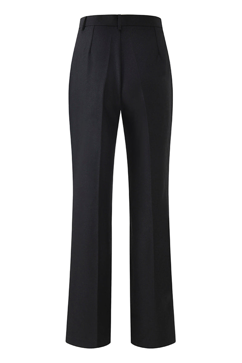 Laden Sie das Bild in den Galerie-Viewer, Schwarze Slim Fit 2-teilige Damenanzüge mit Leopardenmuster