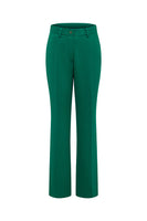 Laden Sie das Bild in den Galerie-Viewer, 2-teiliger Dunkelgrüner Zweireihiger Ballanzug mit spitzem Revers und ausgestellten Ärmeln