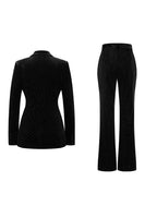 Laden Sie das Bild in den Galerie-Viewer, Dunkelgrün Perlen mit spitzem Revers 2 Stück Ballanzüge