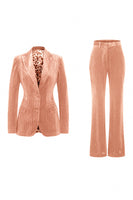 Laden Sie das Bild in den Galerie-Viewer, Dunkelgrün Perlen mit spitzem Revers 2 Stück Ballanzüge