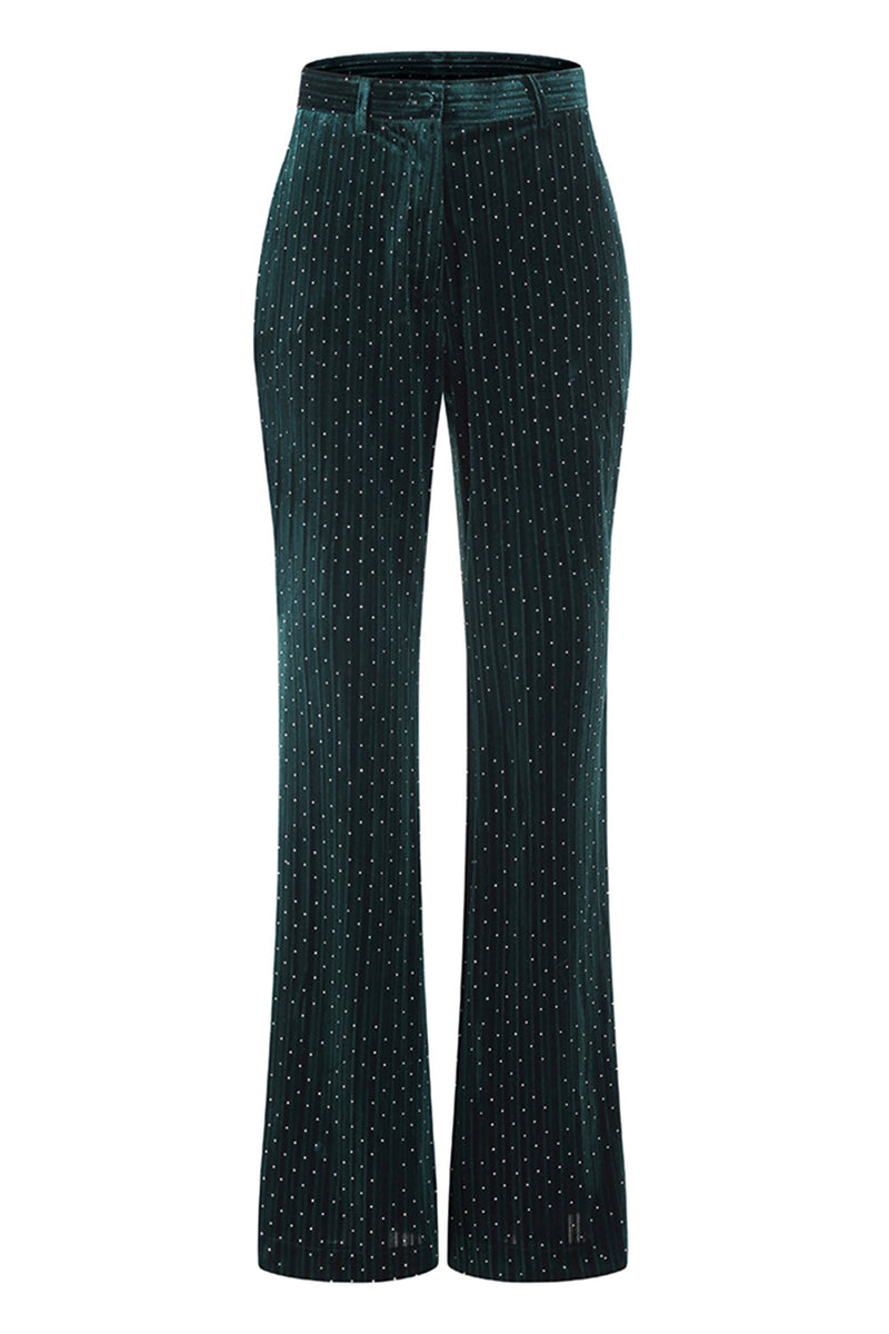 Laden Sie das Bild in den Galerie-Viewer, Dunkelgrün Perlen mit spitzem Revers 2 Stück Ballanzüge