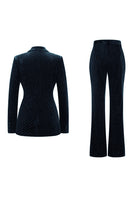 Laden Sie das Bild in den Galerie-Viewer, Dunkelgrün Perlen mit spitzem Revers 2 Stück Ballanzüge