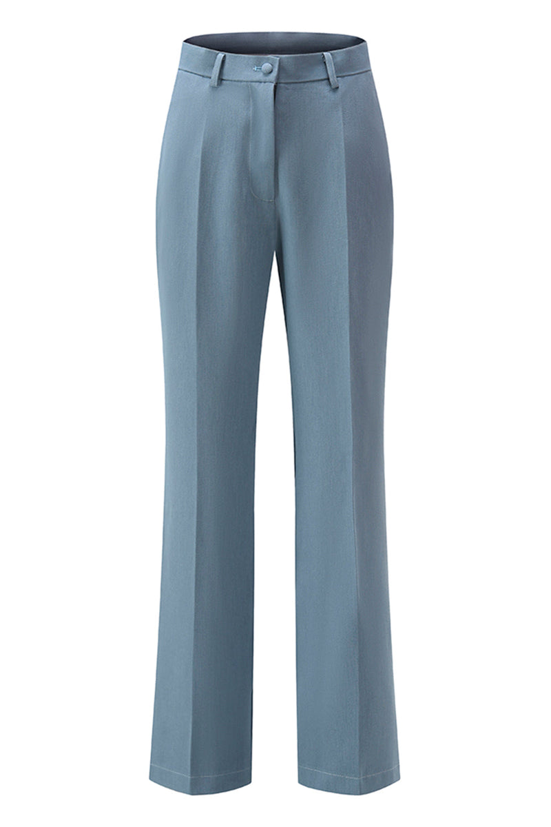 Laden Sie das Bild in den Galerie-Viewer, Grau Blau Gekerbtes Revers 2 Stück ausgeschnittene Ballanzüge