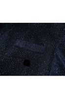 Laden Sie das Bild in den Galerie-Viewer, Glitzernder Marineblauer Pailletten Schal Revers 2 Stück Slim Fit Herren Ballanzüge