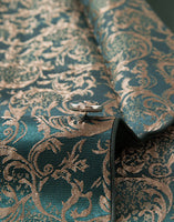 Laden Sie das Bild in den Galerie-Viewer, Dunkelgrün Jacquard Schal Revers 3 Stück Ballanzüge