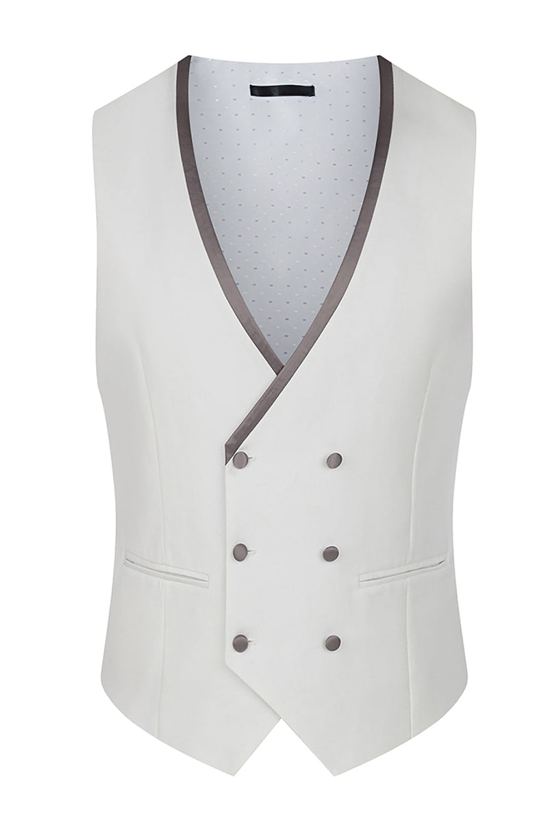 Laden Sie das Bild in den Galerie-Viewer, Jacquard Schwarz Schal Revers 3 Stück Ballanzüge