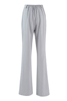 Laden Sie das Bild in den Galerie-Viewer, Silberner 2-teiliger Doppelreihiger Slim-Fit Damenanzug mit Spitzrevers