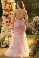 Laden Sie das Bild in den Galerie-Viewer, Orange Meerjungfrauen Korsett Langes Plus Size Ballkleid mit Pailletten