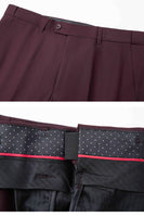 Laden Sie das Bild in den Galerie-Viewer, Dunkelrotes 2-teilige Herrenanzüge mit gekerbtem Revers