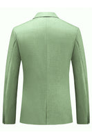 Laden Sie das Bild in den Galerie-Viewer, Hellgrünes Gekerbtes Revers 3-teilige Formelle Herrenanzüge