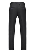 Laden Sie das Bild in den Galerie-Viewer, Schwarze Spitzrevers 3 Stück Satin Herren Ballanzüge