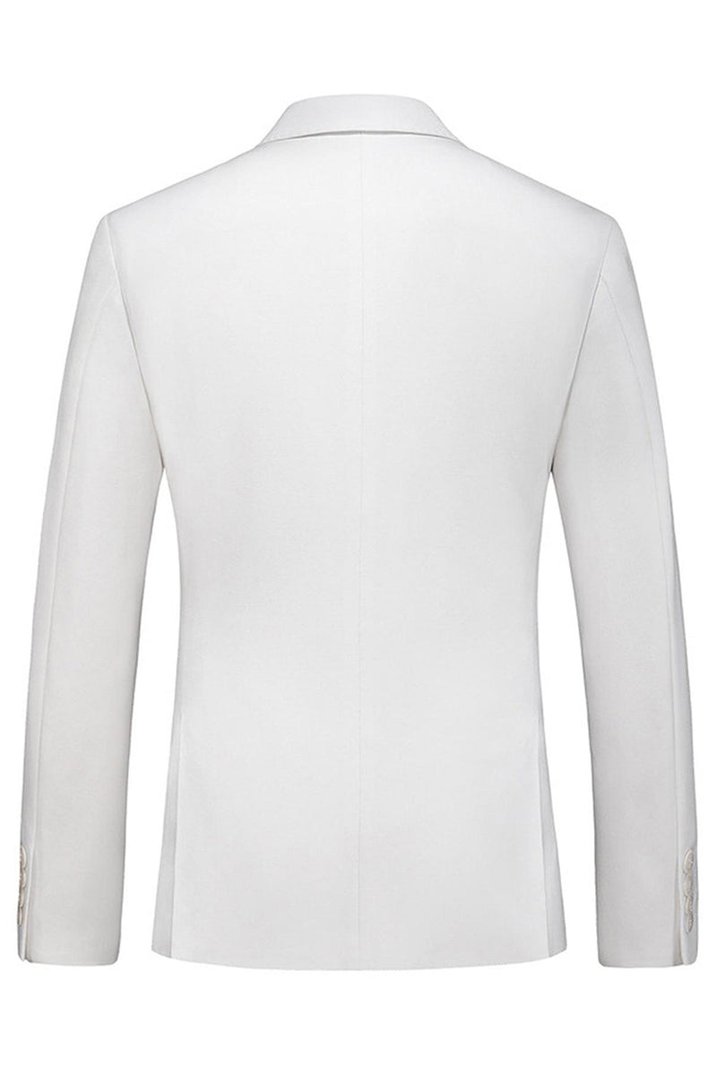 Laden Sie das Bild in den Galerie-Viewer, Schwarze Spitzrevers 3 Stück Satin Herren Ballanzüge