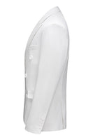 Laden Sie das Bild in den Galerie-Viewer, Schwarze Spitzrevers 3 Stück Satin Herren Ballanzüge