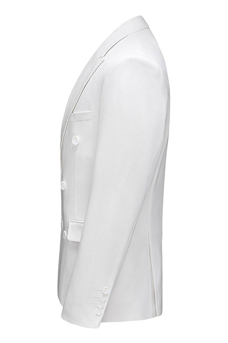 Laden Sie das Bild in den Galerie-Viewer, Schwarze Spitzrevers 3 Stück Satin Herren Ballanzüge