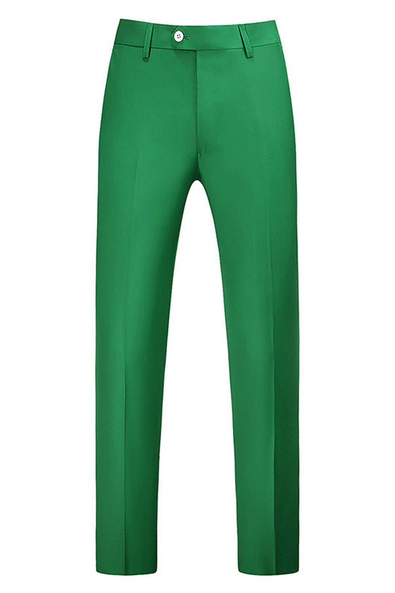 Laden Sie das Bild in den Galerie-Viewer, Blaue 3-teilige Jacquard Anzüge aus Jacquard für Herren mit gekerbtem Revers