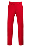 Laden Sie das Bild in den Galerie-Viewer, Blaue 3-teilige Jacquard Anzüge aus Jacquard für Herren mit gekerbtem Revers