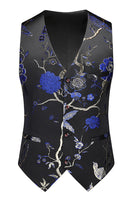 Laden Sie das Bild in den Galerie-Viewer, Lila Schal Revers Jacquard 3 Stück Herren Ballanzüge