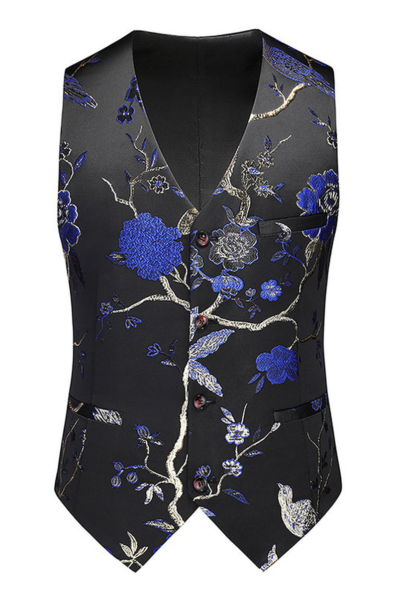 Laden Sie das Bild in den Galerie-Viewer, Lila Schal Revers Jacquard 3 Stück Herren Ballanzüge