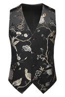 Laden Sie das Bild in den Galerie-Viewer, Lila Schal Revers Jacquard 3 Stück Herren Ballanzüge